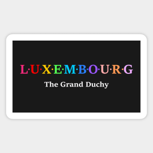 Luxembourg,  The Grand Duchy Sticker